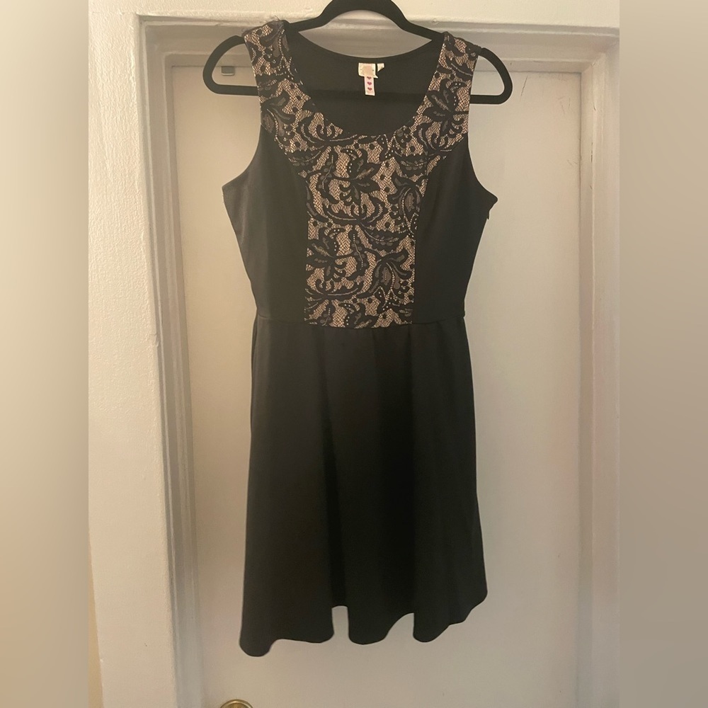 Three Hearts Black Mini dress‎ size XL